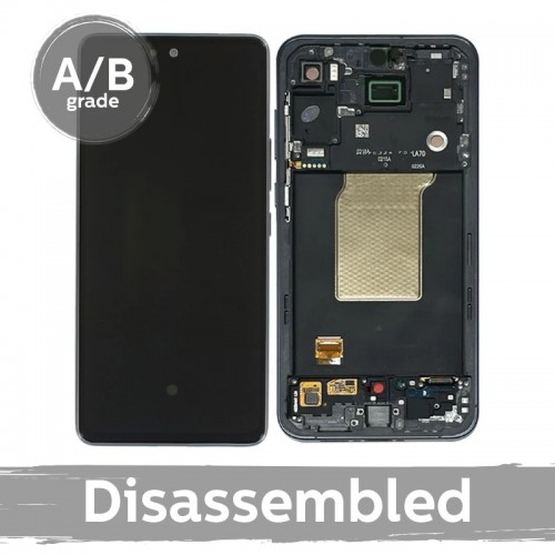 LCD дисплей совместимый с Samsung A556 A55 5G с рамкой / тёмно-синий / (б/у 9.5/10)