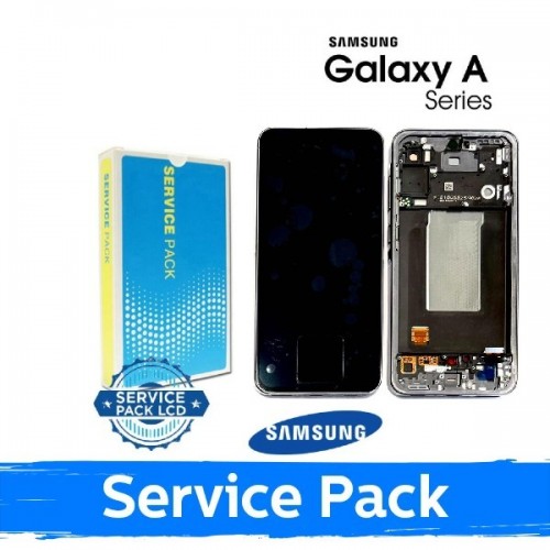 LCD дисплей совместимый с Samsung A566 A56 5G с рамкой / Graphite / (Service Pack)