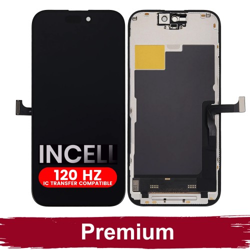 LCD Display Compatible With iPhone 15 Pro Black (120Hz / INCELL / Premium) /*Removable IC*/