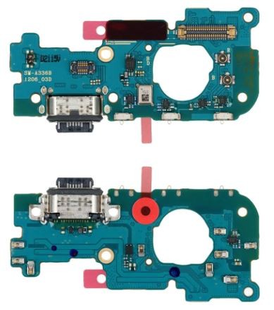 Flex Samsung A336 A33 5G jungtimi, mikrofonu originalus (service pack)