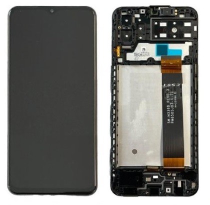 LCD экран Samsung A135 A13 4G 2022 с тачскрином и рамкой чёрный Оригинал (сервисная упаковка)