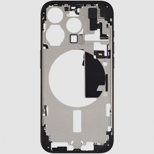 Средняя рамка для iPhone 15 Pro / Black Titanium / OEM