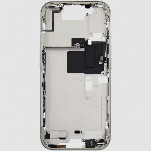 Mid-Frame Compatible With iPhone 16 Pro Mid-Frame / White Titanium / OEM
