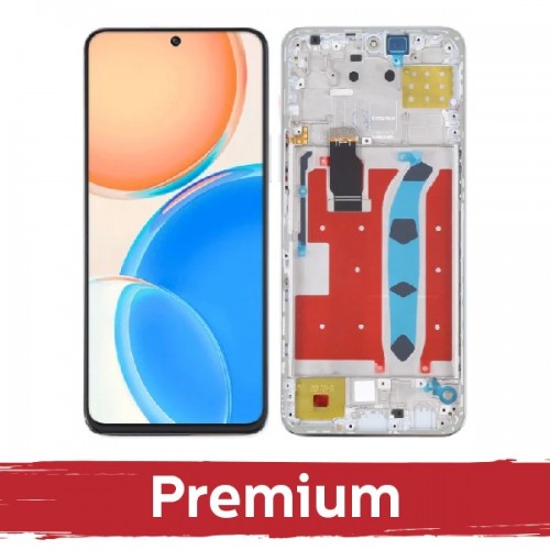 LCD ekranas suderinamas su Huawei Honor X8 (4G) su remu / sidabrinis / OEM