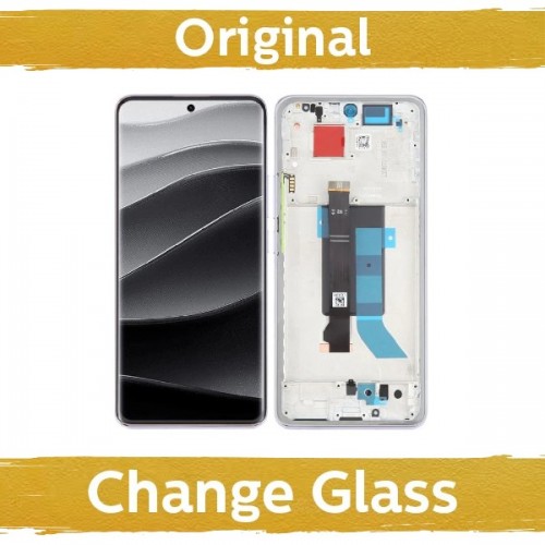 LCD ekranas suderinamas su Xiaomi Redmi Note 14 Pro 5G su remu / Midnight Black / (Atnaujintas: Kinija)