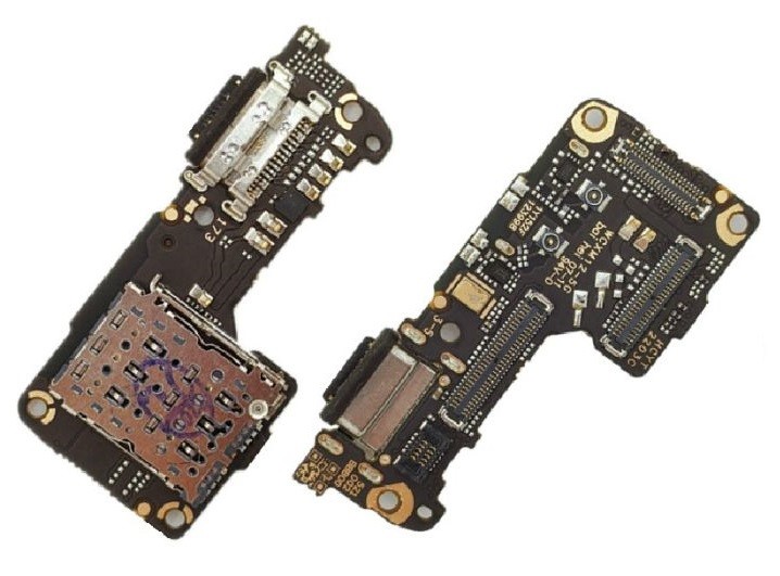 Flex Xiaomi 12 5G/12X 5G/12S 5G su įkrovimo jungtimi ir mikrofonu, SIM kortelės kontaktu HQ