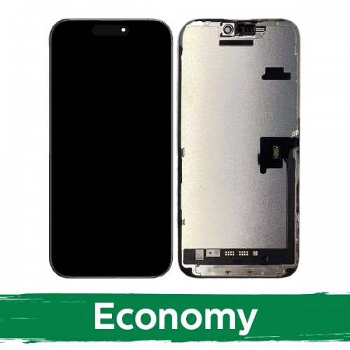 LCD дисплей для iPhone 16 Pro чёрный (INCELL / Economy) /*Съёмная ИС*/