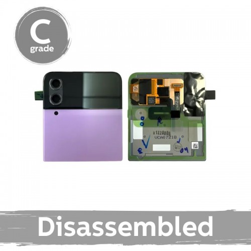 LCD Display Compatible With Samsung F721 Z Flip4 (outer) with Frame / Bora purple / (8/10 Disassembled)