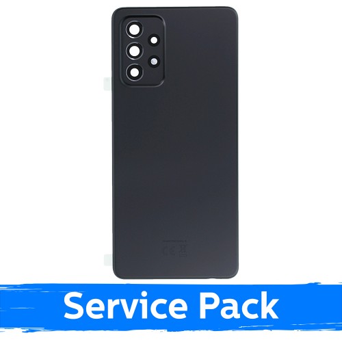 Back Cover Compatible With Samsung A725 A72 / Awesome Black / (Service Pack)