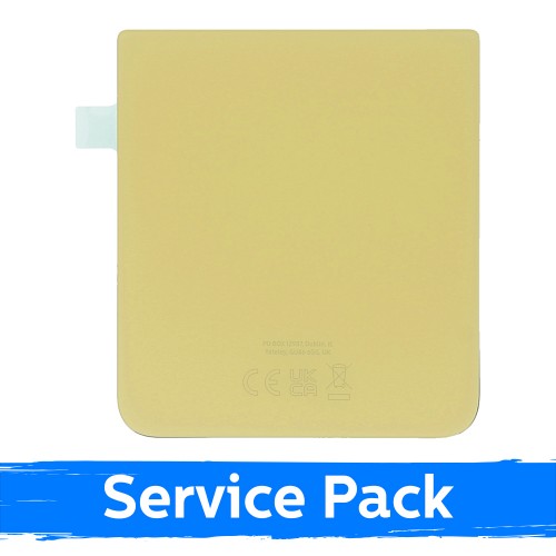 Galinis dangtelis suderinamas su Samsung F711 Z Flip3 / geltonas / (Service Pack)