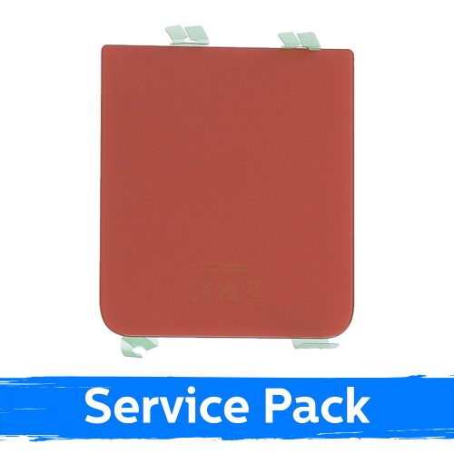 Back Cover Compatible With Samsung F721 Z Flip4 / Red / (Service Pack)