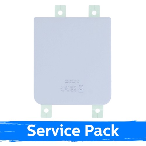 Galinis dangtelis suderinamas su Samsung F721 Z Flip4 / baltas / (Service Pack)