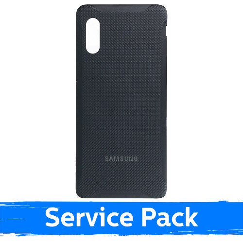 Galinis dangtelis suderinamas su Samsung G715 Xcover Pro / juodas / (Service Pack)