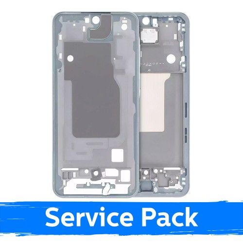 Mid-Frame Housing for Samsung A556 A55 5G / Ice Blue / (Service Pack)