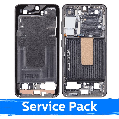 Vidurinis rėmas Samsung S911 S23 / Green / (Service Pack)