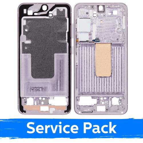Средняя рамка для Samsung S911 S23 / лавандовый / (Service Pack)