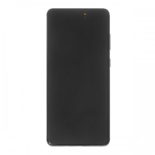 LCD Ekranas su rėmeliu Samsung G985 S20 Plus / Cosmic Grey / (Atnaujintas: Telemax) (Nudegę ikonos baltame fone)