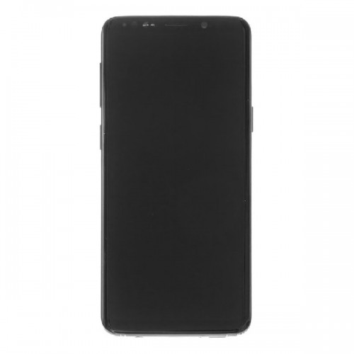 LCD ekranas suderinamas su Samsung G960 S9 su rėmeliu / Coral Blue / (Atnaujintas: Telemax) (Išdegę piktogramos baltame fone)