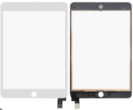 Jutiklinis ekranas iPad mini 5 2019 (A2133/A2124/A2125/A2126) baltas ORG