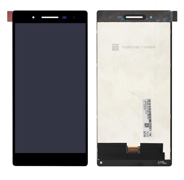 LCD ekranas Lenovo Tab 4 TB-7504F TV070HDM-TL9 su lietimo ekranu (rudas jungtis) juodas (atnaujintas) ORG