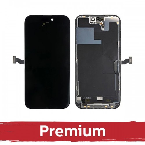 LCD-дисплей совместимый с iPhone 14 Pro чёрный (Hard OLED / Premium) / съёмный IC /