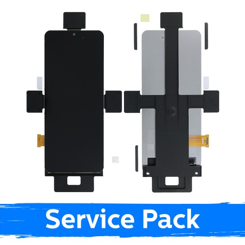 LCD ekranas Samsung F711 Z Flip3 (VIDINIS) juodas (Service Pack) (NF versija)