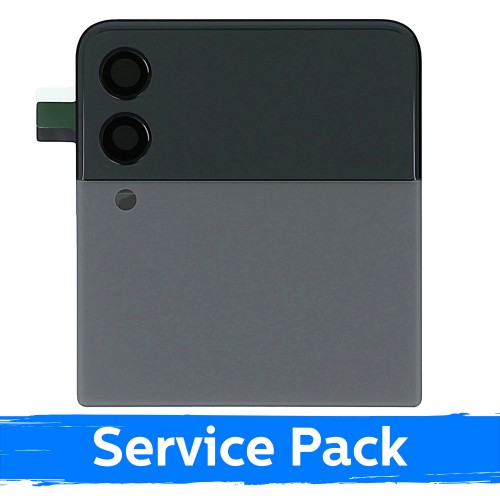 LCD ekranas Samsung F711 Z Flip3 (IŠORINIS) su rėmeliu / pilkas / (Service Pack)