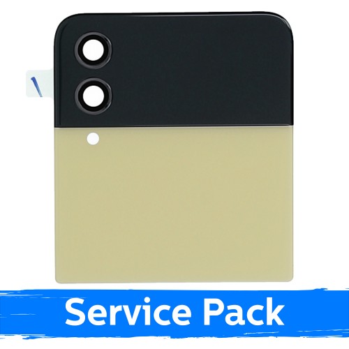 LCD Display Compatible With Samsung F721 Z Flip4 (OUTER) with Frame / Yellow / (Service Pack)