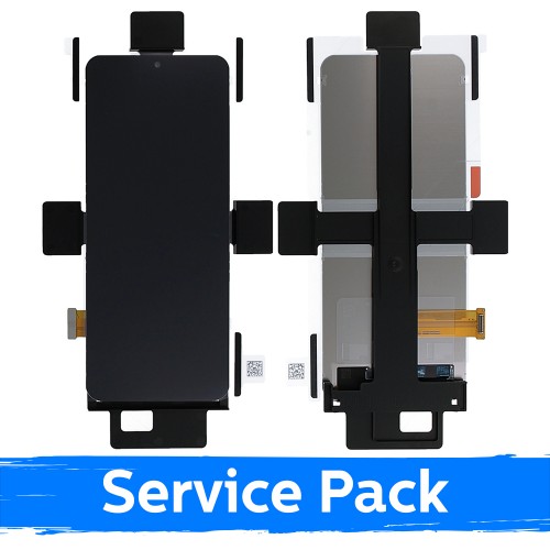LCD-дисплей Samsung F731 Z Flip5 (внутренний), чёрный (Service Pack, NF версия)