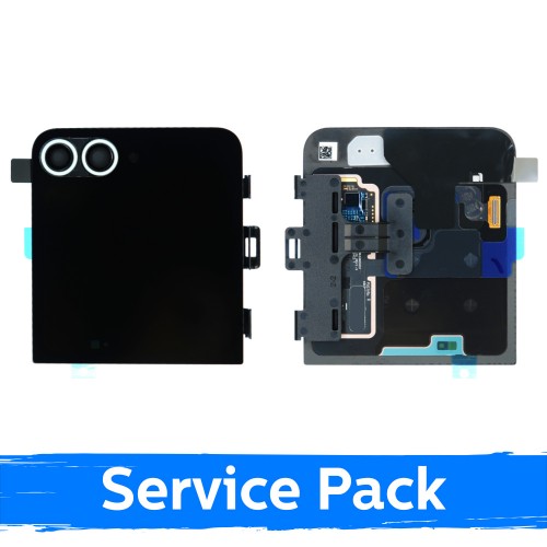 LCD ekranas Samsung F741 Z Flip6 (IŠORINIS) su rėmeliu / Mint / (Service Pack)