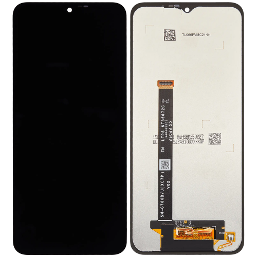 LCD ekranas Samsung G766 Xcover 7 Pro juodas (Service Pack)