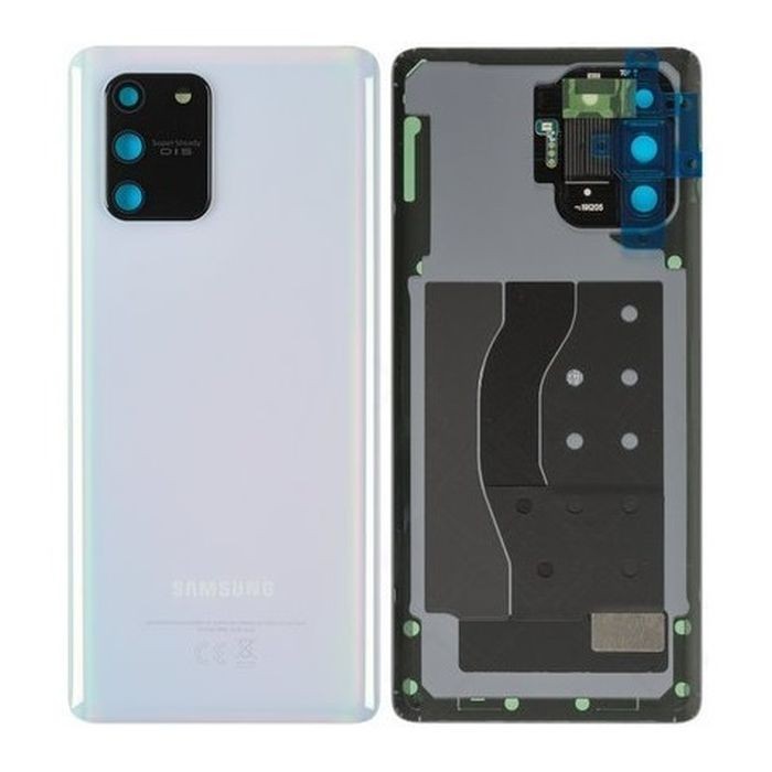 Задняя крышка для Samsung G770 S10 Lite белая (Prism White) Оригинал (б/у Grade A)