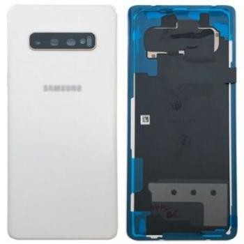 Задняя крышка для Samsung G975 S10+ (Ceramic White) Оригинал (б/у Grade B)