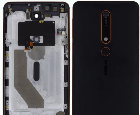 Back cover Nokia 6.1 Black/Copper original (used Grade A)