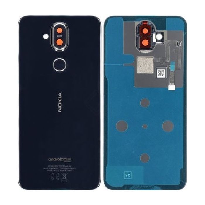 Задняя крышка Nokia 8.1 чёрная Оригинал (б/у Grade B)