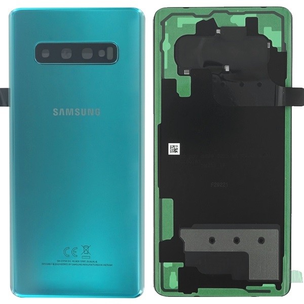 Galinis dangtelis Samsung G975 S10+ žalias (Prism Green) originalus (naudotas, Grade B)
