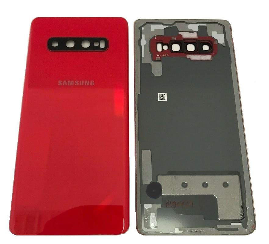 Задняя крышка для Samsung G975 S10+ Cardinal Red Оригинал (б/у Grade B)