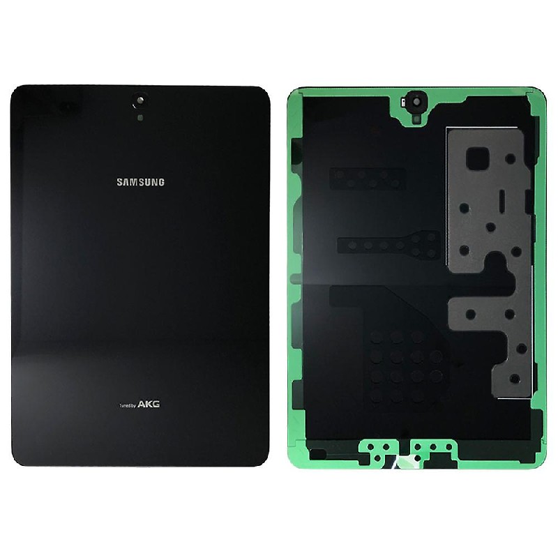 Задняя крышка для Samsung T820 Tab S3 9.7 (2017) чёрная Оригинал (б/у Grade C)