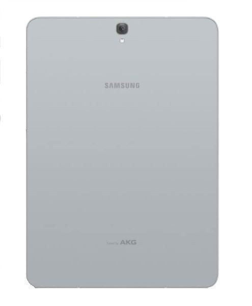 Задняя крышка для Samsung T820 Tab S3 9.7 (2017) серебристая Оригинал (б/у Grade A)
