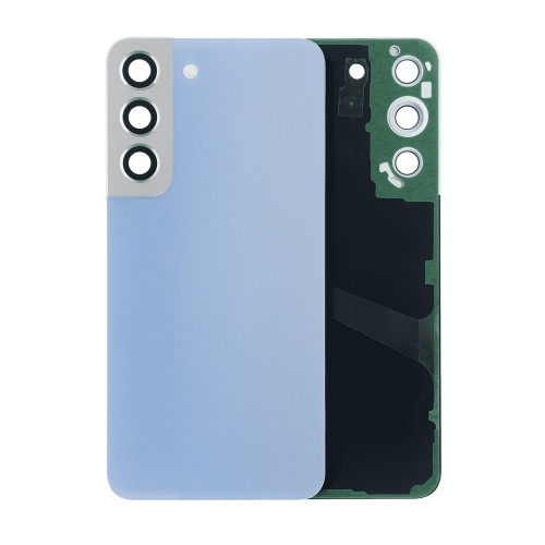 Back Cover Compatible With Samsung S901 S22 / Sky Blue / (with camera lens) OEM