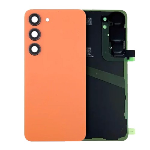 Задняя крышка для Samsung S921 S24 / Sandstone Orange / (с линзой камеры) OEM