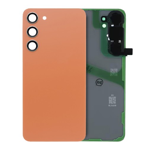 Galinis dangtelis suderinamas su Samsung S926 S24 Plus / Sandstone Orange / (su kameros objektyvu) OEM