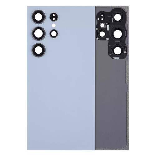 Galinis dangtelis suderinamas su Samsung S928 S24 Ultra / Titanium Blue / (su kameros objektyvu) OEM
