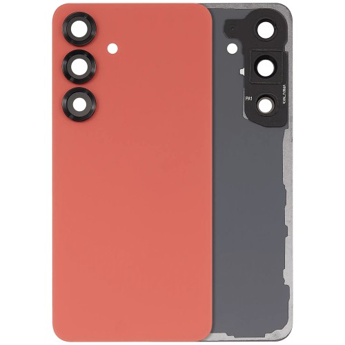 Galinis dangtelis suderinamas su Samsung S931 S25 / Coral Red / (su kameros objektyvu) OEM