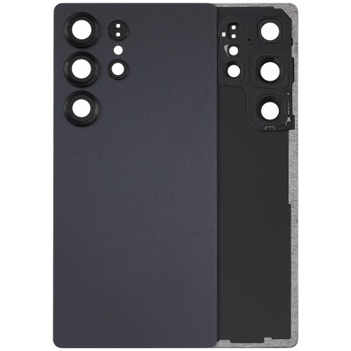 Задняя крышка для Samsung S938 S25 Ultra / Titanium Jet Black / (с линзой камеры) OEM