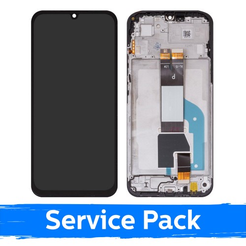 LCD ekranas skirtas Xiaomi Redmi 15C 4G / Poco C85 (ES versija) juodas su rėmeliu (Service Pack)