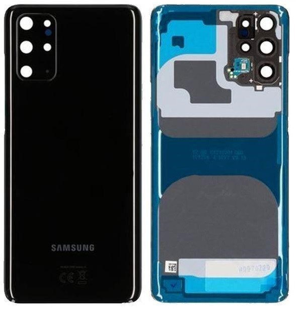 Galinis dangtelis Samsung G985/G986 S20 Plus Cosmic Black originalus (naudotas, Grade B)