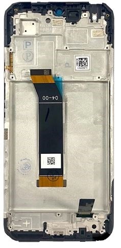 LCD ekranas Xiaomi Poco M4 5G/Poco M5 4G/Redmi 10 5G/Redmi Note 11E 5G su jutikliniu ekranu su rėmeliu juodas originalus (service pack)