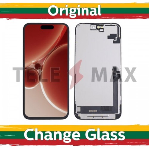 LCD дисплей для iPhone 16 Plus чёрный (восстановленный: Telemax)