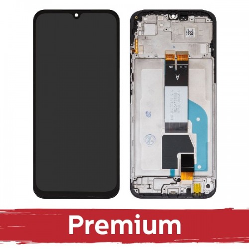 LCD ekranas Xiaomi Redmi 15C 4G / Poco C85 (ES versija) juodas su rėmeliu OEM